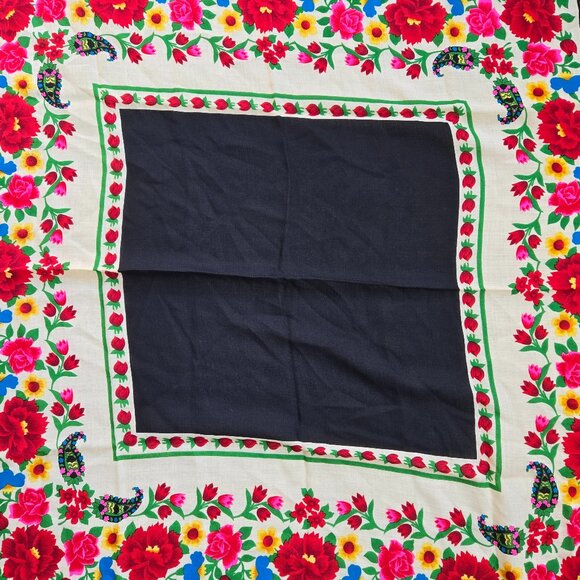 NWT Echo 100% Wool Scarf Floral - Picture 2 of 10